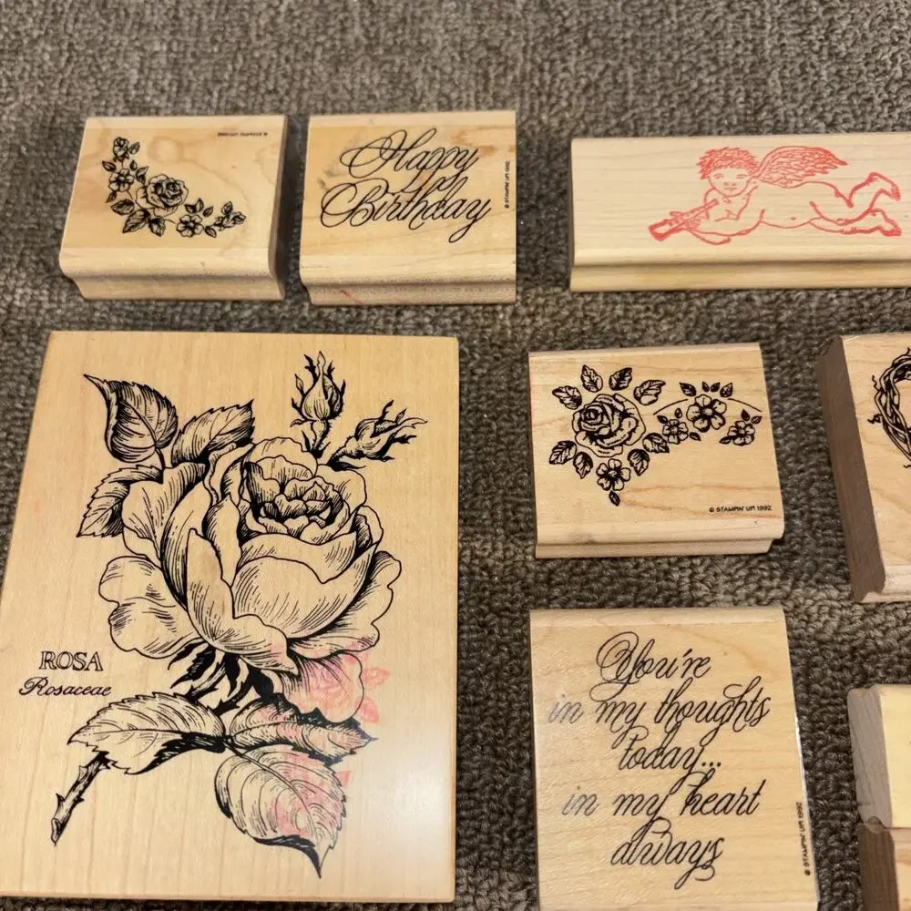Vintage Stamping Kit 1992 3 Pads Clean
